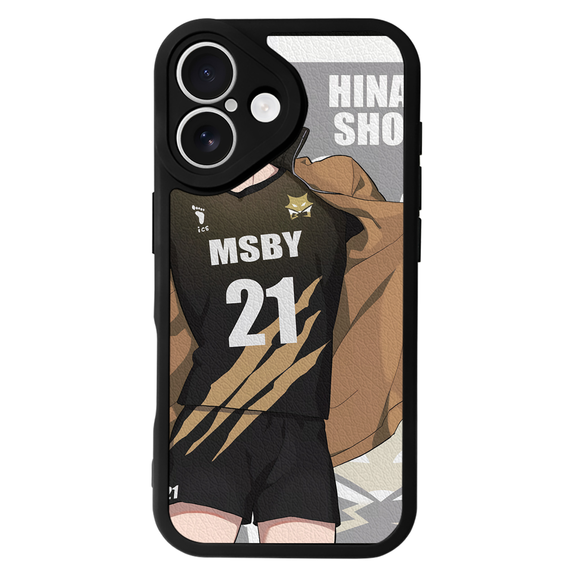 （画像用） ハイキュー!! Haikyu!! 【iPhone 16シリーズ対応】シリコンスマホケース（レザー調） 材質：シリコン